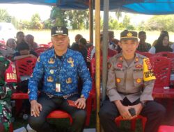 Kapolsek Lamala Hadiri Simulasi Pemungutan Dan Perhitungan Surat Suara Kepada 112 KPPS Yang Diselenggarakan Oleh PPK Lamala