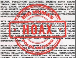 Tersebar Konten di Grup Whatsapp, Polda Sulteng Tidak Netral dan Berpihak Salah Satu Paslon adalah Fitnah dan Hoax