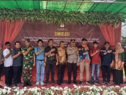 KPU Bangka Selatan Menggelar Simulasi Pemungutan Penghitungan Suara di Desa Payung