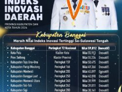 Kabupaten Banggai Raih Penghargaan Bergengsi Indeks Inovasi Daerah Tertinggi se-Sulawesi Tengah Tahun 2024 Oleh Kemendagri RI