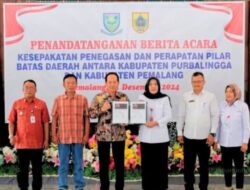 Penandatanganan Nota Kesepakatan Batas Daerah Antara Pemalang dan Purbalingga 