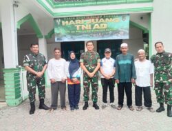 Sambut Hari Juang TNI AD, Korem 045/Garuda Jaya Gelar Aksi Karya Bakti Bersihkan Tempat Ibadah