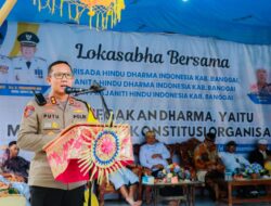 Kapolres Cooling System Pasca Pilkada Saat Hadiri Lokasabha ke VIII PHDI Banggai 2024