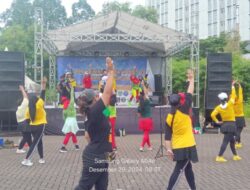 FWJI Korwil Jakarta Utara Adakan Senam Zumba, Bazar UMKM, Hiburan dan Doorprize Di Lapangan Wisma Atlet  Kemayoran Jakarta Pusat