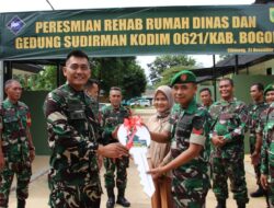 Dandim 0621/Kab Bogor Letkol Inf. Anton Prasetyo, S.E., M.I.P. Resmikan Perehaban Rumah Dinas Prajurit