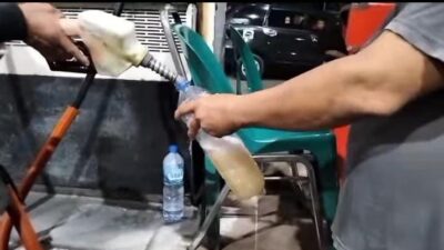 Heboh, SPBU 14.214.234 Aek Kanopan Diduga Jual BBM Jenis Pertalite Bercampur Air