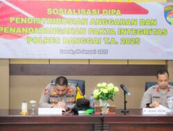 Awal Tahun, Polres Banggai Gelar Sosialisasi Dipa 2025 dan Penandatanganan Pakta Integritas
