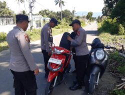 Cegah Peredaran Barang Terlarang, Polsek Lamala Intens Gelar Razia