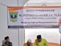Masa Reses, Irsyad Syafar Serap Aspirasi Warga Sungai Beringin