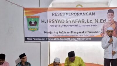 Masa Reses, Irsyad Syafar Serap Aspirasi Warga Sungai Beringin