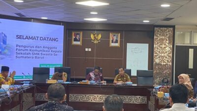Terima Audiensi Forum Komunikasi Sekolah Swasta se-Sumbar, Evi Yandri Sampaikan Ini