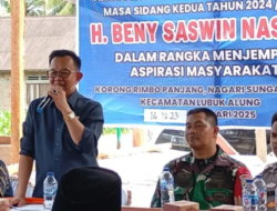 Berkomitmen Perjuangkan Aspirasi Warga Padang Pariaman, Ini Janji Benny Saswin Nasrun