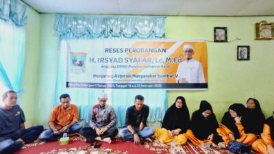 Aspirasi Warga Payakumbuh Timur Mengenai Berbagai Permasalahan, Anggota DPRD Sumbar
