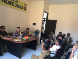 Kapolsek Lamala Pimpin Mediasi Antara Warga Mantoh dengan PT. Moramo Gamping Makmur