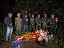 Satgas Yonkav 12/BC Berhasil Gagalkan Penyelundupan Barang Ilegal