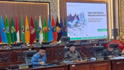 Sampaikan Pendapat Akhir, Fraksi DPRD Sumbar Terhadap Ranperda RTRW