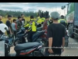 Satlantas Polres Prabumulih Tindak Balap Liar di Jalan Lingkar Timur, Sejumlah Kendaraan Diamankan