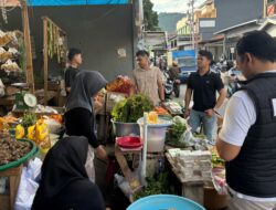 Pastikan Stok dan Harga Bahan Pokok Aman Selama Ramadhan, Polres Banggai Sidak Pasar Simpong