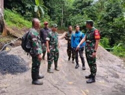 Kunjungan Dansatgas TMMD ke -123 Kodim 0621/Kab.Bogor Semakin Menambah Semangat Juang Prajurit dan Masyarakat