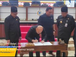 DPRD Babel Rapat Paripurna, Pengesahan Gubernur dan Wakil Gubernur Terpilih