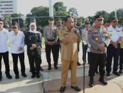 Hadiri Apel Gelar Pasukan, Mendagri Ingatkan Kepala Daerah Jaga Arus Mudik dan Stabilitas Harga Pangan