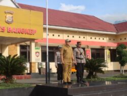 Wabup Bangkep Serfi Kambey Pimpin Apel Pasukan Operasi Ketupat 2025 Yang di Gelar Oleh Polres Bangkep