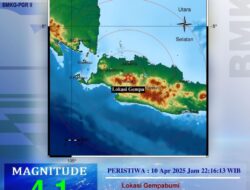 Gempa Bumi 4,1 Magnitude Guncang Kota Bogor, Warga Diminta Tetap Tenang