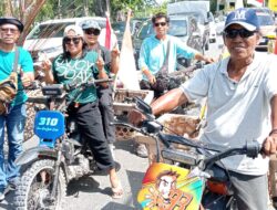 Sambut Bupati Banggai, Konvoi Masyarakat Kelurahan Lampek Baru Menjadi Perhatian Peserta Konvoi