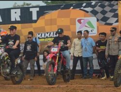 Kapolres Morowali Utara sumbang satu unit Motor meriahkan Mayday Gasstrack Morut
