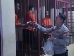 Kerap Berbagi Makanan Dengan Tahanan, Kasat Intelkam Polres Bangkep Dapat Apresiasi