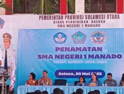 SMA Negeri 1 Manado Luluskan 689 Siswa, 104 Diterima di Perguruan Tinggi Jalur Prestasi
