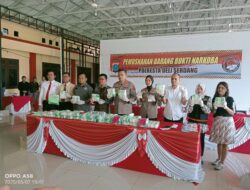 Polresta Deli Serdang Musnahkan 62.069 Gram Narkotika jenis Sabu dan 14.923 butir Pil Ekstasi