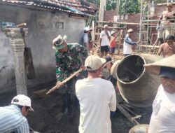 TNI dan Warga Bangun Mushola di Trenggalek, Babinsa Jadi Penggerak Gotong Royong