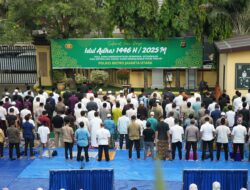 Kapolres Metro Jakarta Utara Jadi Imam Sholat Idul Adha 1446 H di Mapolres, Serukan Makna Pengorbanan dan Kepedulian Sosial