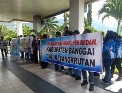 Kesal Atas Kebijakan Dirut, Sejumlah Karyawan PDAM Banggai Gelar Aksi Demo Tuntut Copot Dirut