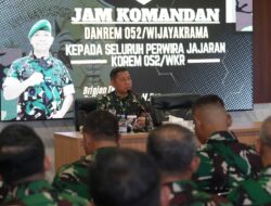 Jam Danrem 052/Wkr : Tegas dan Penuh Pesan Moral