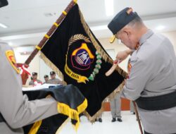 Polda Sulteng Gelar Pencucian Pataka ‘Wira Dharma Brata’ Menjelang Hari Bhayangkara Ke-79