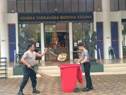 Polsek Kelapa Gading Gelar Bakti Religi di Vihara Theravada Budha Sasana, Sambut Hari Bhayangkara ke-79