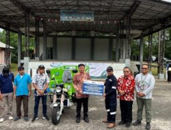 Bantu Pengelolaan Sampah Masyarakat, PT Timah Serahkan Bantuan untuk Komunitas Bank Sampah Nyiur Karya Lestari