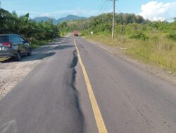 Jalan Simpang Lumut ‘Bergelombang’, Tanggung Jawab Pemprov Babel Atau Kementerian PUPR?