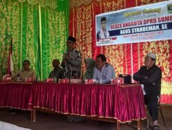 Serap Aspirasi Masyarakat Sirukam,Agus Syahdeman Fokus pada Perekonomian dan Pertanian