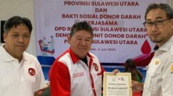 DPD RI Sulut Gelar Aksi Donor Darah, Perkuat Solidaritas dan Kepedulian Sosial