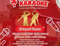 Polda Sulteng Gelar Lomba Karaoke “Semarak Bhayangkara” Meriahkan HUT Bhayangkara Ke-79