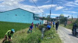 Antisipasi Banjir, Warga Desa Samtim Percut Sei Tuan Rutin Lakukan Gotong Royong