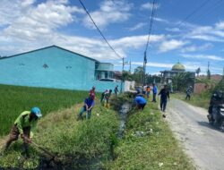 Antisipasi Banjir, Warga Desa Samtim Percut Sei Tuan Rutin Lakukan Gotong Royong
