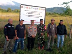 Satgas PKH Pasang Plang Penertiban Kawasan Konservasi Cagar Alam Pati-Pati di Desa Toiba Kecamatan Bualemo