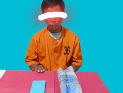 Polres Pelalawan Amankan Pria Pembawa Ganja Kering seberat 550 Gram