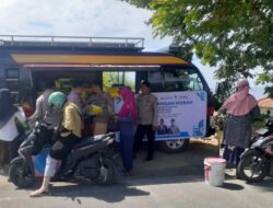 Gerakan Pangan Murah Polres Banggai Diserbu Emak-Emak Jelang HUT RI ke-80