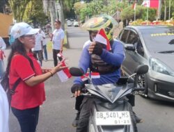Gebyar HUT RI ke-80: FMPS Sulut Serukan Cinta Tanah Air Lewat Pembagian Bendera Gratis