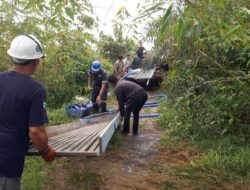 Tim Gabungan Tertibkan Tambang Ilegal Beroperasi di IUP PT Timah di Kawasan DAS Cerucuk